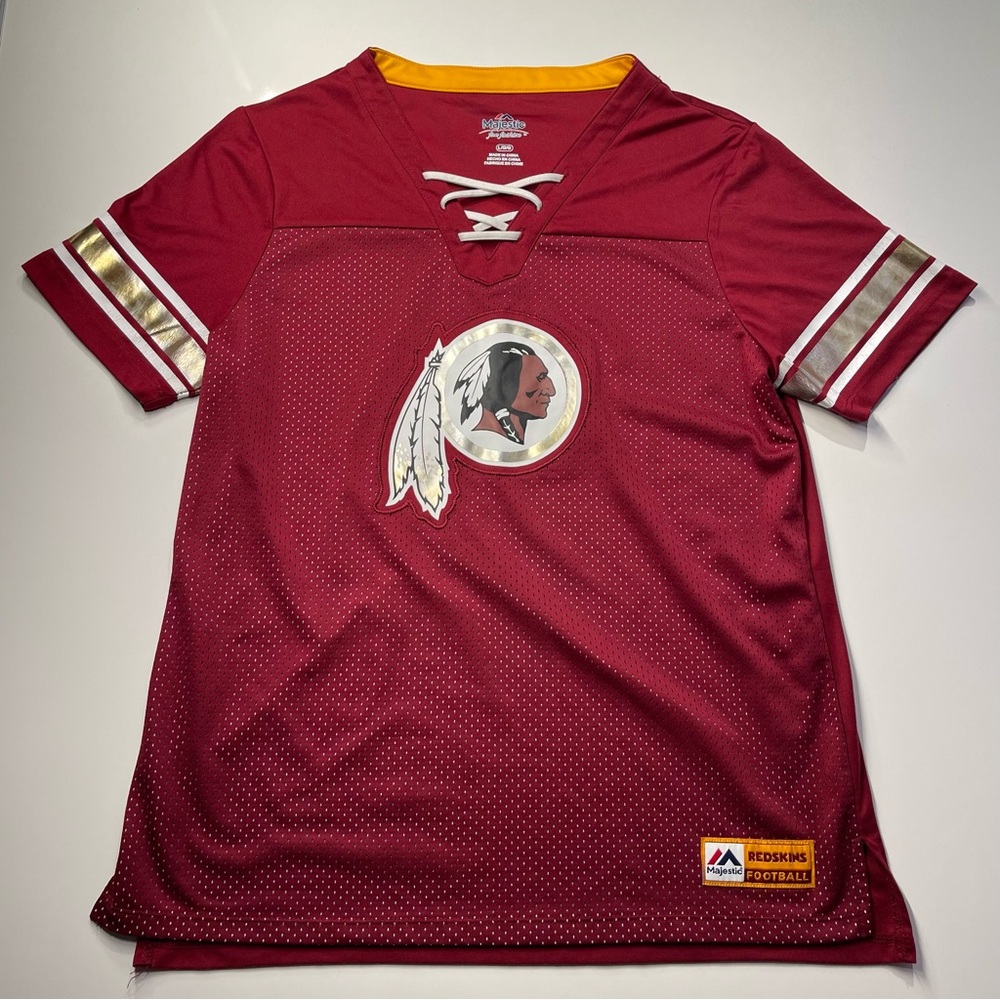 Redskins NFL Football Jersey Women's Tee 21x27 Rare Women's Large